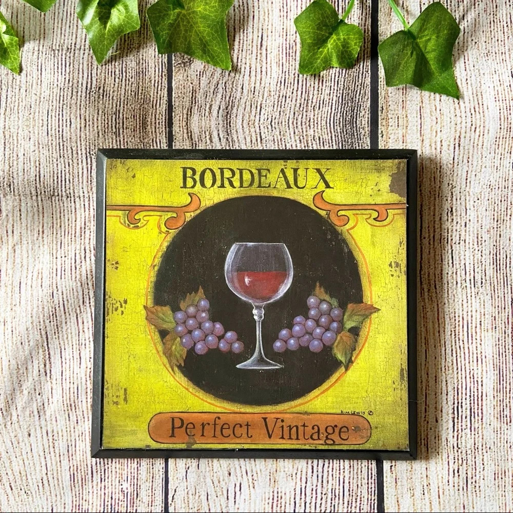 Vintage Wine Wall Art Trio Prints 🍷🍾